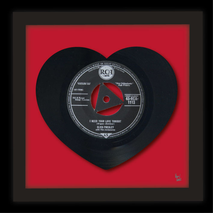 I Need Your Love Tonight - Elvis Presley (1959) - Kenny Deane Vinyl Art